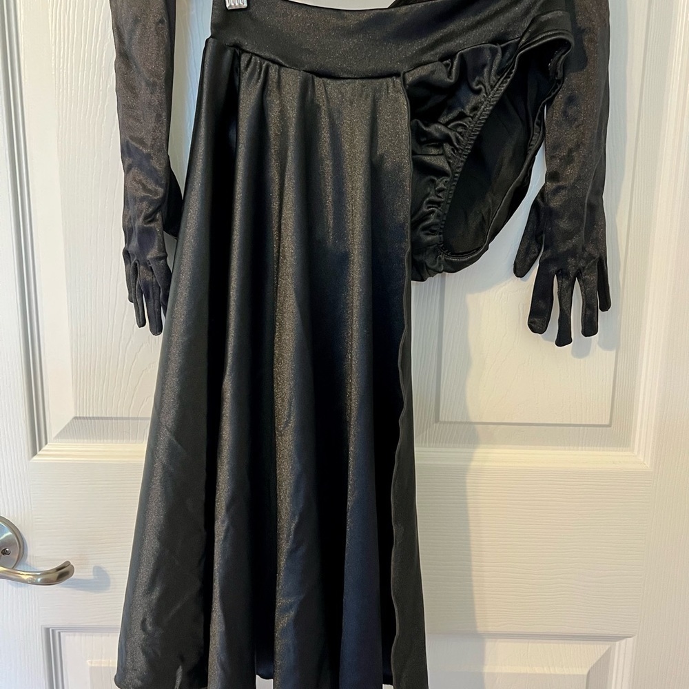 Pumpers Black Lace Jazz Dance Costume Adult M Musical Theatre Cabaret Solo - Picture 13 of 17
